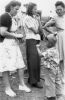 Hilda Morreira Keau, Josephine Moniz Keau, Bertha Watanabe and unidentified Watanabe child